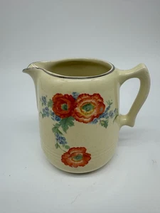 VTG HALL'S Superior Quality Kitchenware "ORANGE POPPY" Creamer - Picture 1 of 7