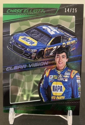 2017 Panini Torque - Clear Vision Chase Elliott #13 Green /25 - Image 1 of 2