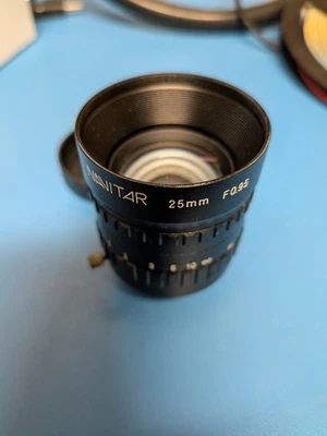 Navitar DO-2595 1" 25mm Ultrafast F0.95 C-Mount Lens, Made in Japan, Very Good - Image 1 of 4