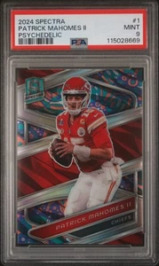 2024 Panini Spectra Patrick Mahomes II #1 Psychedelic Prizm 4/5 Chiefs - Picture 1 of 2
