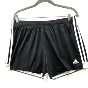Adidas Tastigo 19 Fußballshorts Damen XL schwarz weiß 3 Streifen 4'' Active - Bild 1 von 9