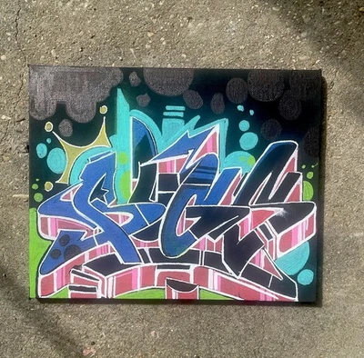 Old school graffiti bugs won New Orleans mixed media - Image 1 of 2