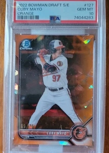Coby Mayo Orange Sapphire /25 PSA 10 2022 Bowman Draft Sapphire  - Bild 1 von 2