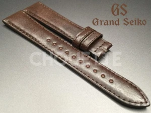OEM Grand Seiko Yukage SBGW269G / 9S64-00A0 19mm Brown Calf Leather Band Strap - Picture 1 of 8