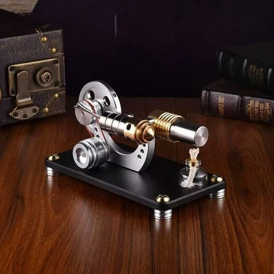 T4 titanium alloy piston single-cylinder Stirling engine model can be started - Image 1 of 4