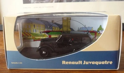 VOITURE MINIATURE  1/43 ELIGOR  RENAULT JUVAQUATRE VITREE GENDARMERIE ATLAS - Photo 1/4