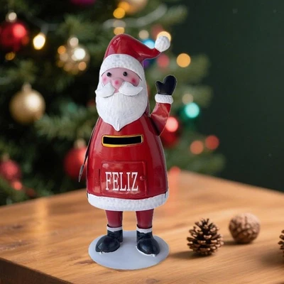 Letters to Santa Mailbox Iron Gifts Letterbox for Outside House Home Garden - Image 1 of 4