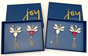 Joanna Buchanan Joy Libelle Ornament Strass rot Schmuck Quaste verpackt - Bild 1 von 10