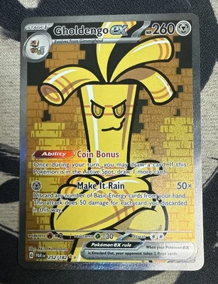 Gholdengo EX 252/182 Sv04: Paradox Rift Holofoil Card- LP - Image 1 of 4