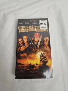 Pirates of the Caribbean-Curse of the Blackpearl (VHS, 2003) Movie Sealed - Picture 1 of 3