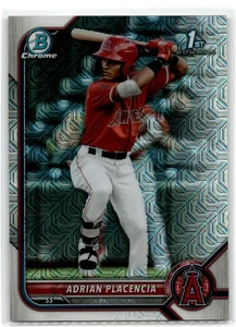 2022 Bowman Chrome #BCP-205 Adrian Placencia Prospects Mojo Refractor Angels - Picture 1 of 2