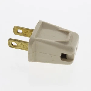 Leviton Residential Straight Blade Connector Plug 1-15P Non-Polarized 10A 123-I - Picture 1 of 7
