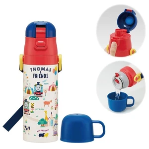 Children's stainless steel water bottle 2way Thomas the Tank Engine SKDC4-A - Picture 1 of 9