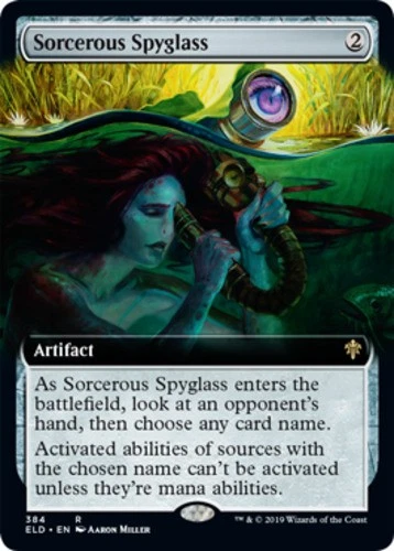 x1 Sorcerous Spyglass - Extended Art - Throne of Eldraine - NM - MTG - Image 1 of 1