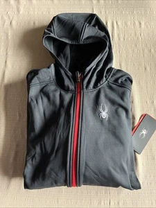 Spyder Chambers Hoodie durchgehender Reißverschluss 511383 Herren 2XL Jacke schwarz neu mit Etikett $ 129 - Bild 1 von 5
