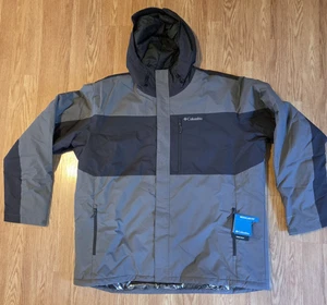 Chaqueta Columbia Gris Tipton Peak III Para Hombres 3XT Grande Y Alta Omni Aislante Térmico - Imagen 1 de 11