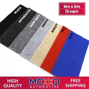 4 WAY STRETCH CARPET LINING CAMPER VAN FOR VW T5 T5.1 TRANSPORTER CADDY 12 SQM - Picture 1 of 10