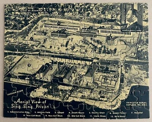 SELTEN c1925 SLOAN'S LINIMENT SINGEN SINGEN GEFÄNGNIS WERBUNG PUZZLE VOLLSTÄNDIG (#390) - Bild 1 von 6