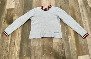 Maglione Abercrombie & Fitch blu chiaro misto lana di agnello bambina taglia L retrò morbido - Foto 1 di 5