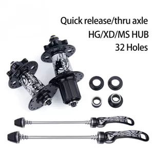 HG MS XD MTB Bike Hub 32 Hole Quick Release Thru-axle 8/9/10/11 Speed Hubs - Picture 1 of 36