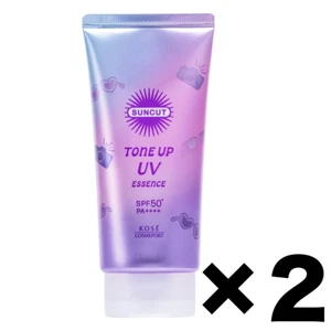 SUNCUT Tone Up UV Essence Lavender Color 2Pack Set Sunscreen 80g SPF50+ PA++++ - Picture 1 of 7