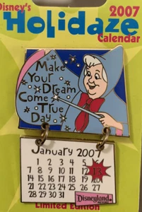 Holidaze Calendar Collection - January Fairy Godmother Cinderella Disney Pin LE - Picture 1 of 1