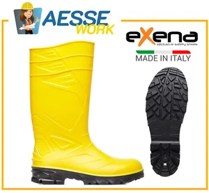 Bota De Trabajo Antideslizante Amarilla PVC S5 SRC De 36 A 48 Hecho En Italia - Imagen 1 de 1