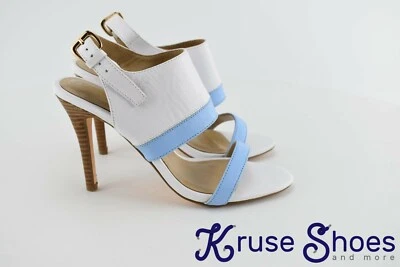 Lands' End Womens White Leather Heel Pumps Size 7 - Image 1 of 4