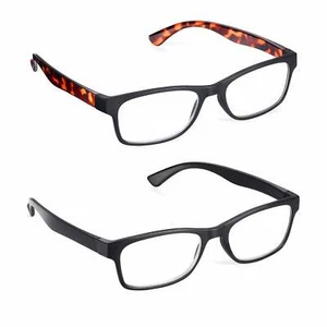 2 Pack Reading Glasses for Men and Women 2 Colours , 2 x Ready to Wear Glasses - Picture 1 of 49