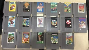 Vintage NES Nintendo 17 Video Game Lot  - Super Mario Bros 2 3 - Picture 1 of 1