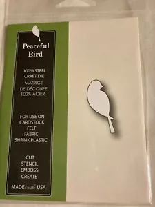 NEW PEACEFUL BIRD DOVE POPPYSTAMPS METAL CRAFT DIE 929 - Picture 1 of 2