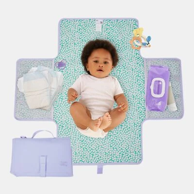 Hylat Baby matelas à langer pliable pour les déplacements – Lilas - Photo 1/4