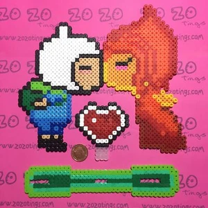 Cake topper matrimonio Adventure Time Pixel - Foto 1 di 2