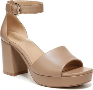 Women's Naturalizer Pearlyn Heel - Taupe Lea - Size 7 - Picture 1 of 6
