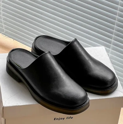 Zapatos informales de mula con puntera cerrada para hombre Mocasines cómodos Zapatos Zapatillas de vestir Foto 1 de 4