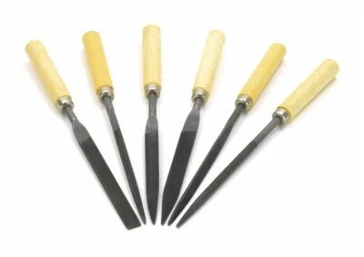 6 tlg Schlüsselfeile Set Nadelfeile Pfeile Feilensatz Minifeile Feile  Holzgriff - Bild 1 von 4