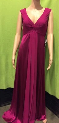 NWT- Aidan Mattox Sleeveless Gown Dress-Bridesmaid-Prom-Pink Raspberry Cranberry - Image 1 of 4
