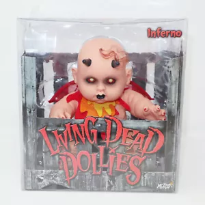 2004 MEZCO TOYZ LIVING DEAD DOLLS DOLLIES SERIES 2 INFERNO 10" HORROR BABY BOXED - Picture 1 of 9