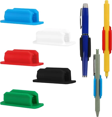 2x Stifthalter Clips,Selbstklebend Pen Holder Clip Silikon Stifthalter  Schreib. - Bild 1 von 4