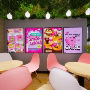 Caja de luz LED ultrafina para cartel de película A2 para publicidad comercial, restaurantes - Imagen 1 de 6