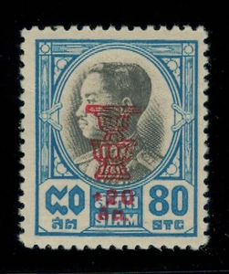 1952 Thailand 20th Anniv. of Constitution 80s+20s Sc#B34 Mint MNH - Picture 1 of 2