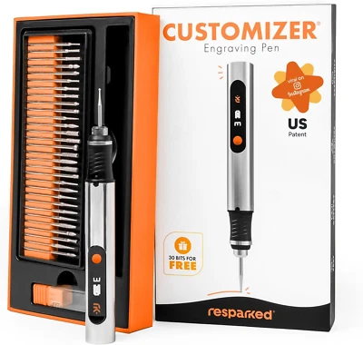 Customizer Resparked Engraving Pen (Formerly Culiau): Ultimate Cordless Portable