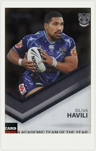 2015 TLA NRL TRADERS TRADING CARD ACADEMIC TEAM OF THE YEAR STR43 SILIVA HAVILI