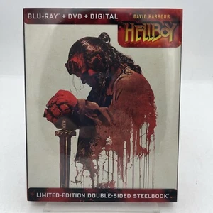 Hellboy (Blu-ray & DVD, 2019 Film) Limited Edition Steelbook with Slipcover - Picture 1 of 7