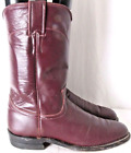 Justin 3068 einfache Zehenpartie glatt Cordovan Seilschuhe burgunderfarbene Schuhe Damen US 6 B