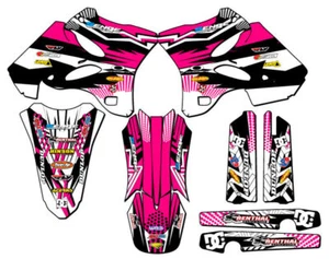 2002-2004 YZ 125 MAYHEM Pink Senge Graphics Kit Compatible with Yamaha - Picture 1 of 10