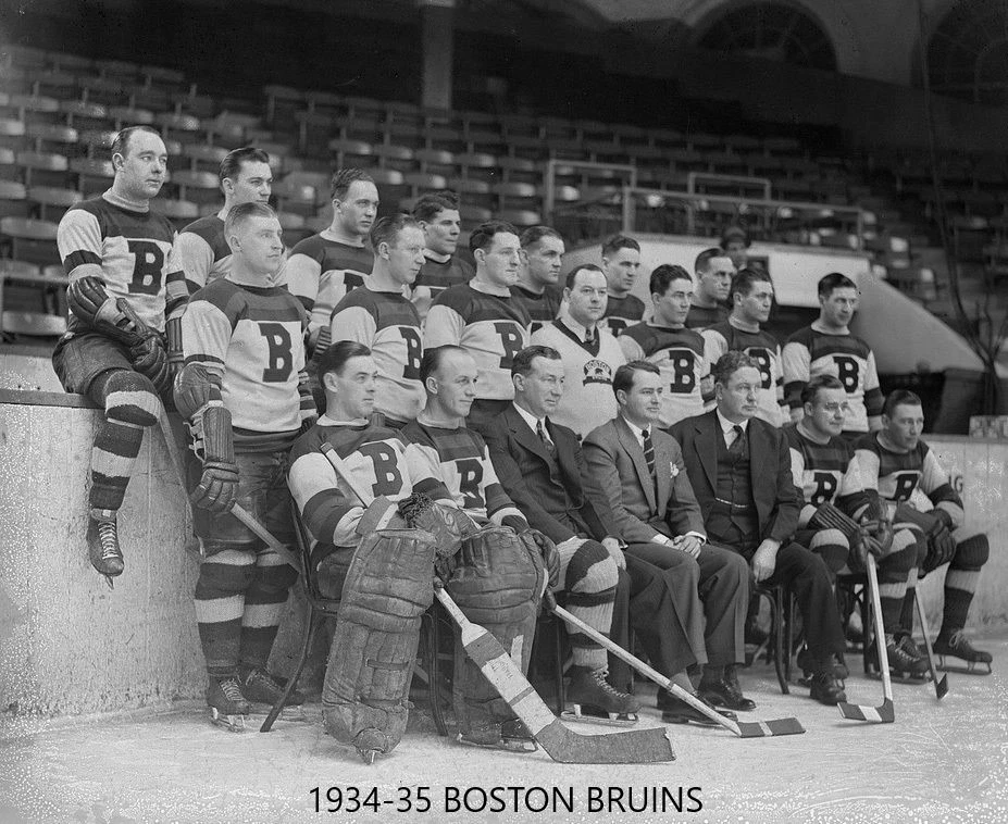 BOSTON BRUINS 1934-35 TEAM 8X10 PHOTO HOCKEY PICTURE NHL  - Image 1 of 1