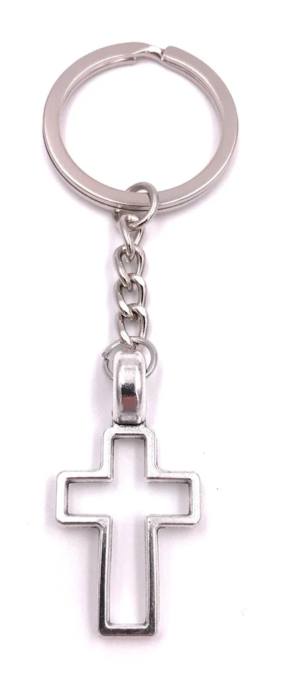 Cross of Jesus Key Ring Pendant Silver Made of Metal - Image 1 of 1