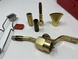 Vintage Craftsman Propane Torch Brass Heads Tips Soldering Flare w/case - Picture 1 of 4