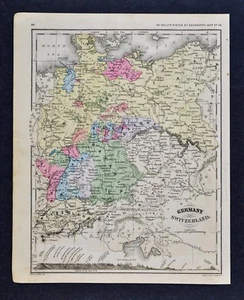 1882 McNally Map - France Spain Portugal Paris Madrid Lisbon Barcelona Toledo - Picture 1 of 2